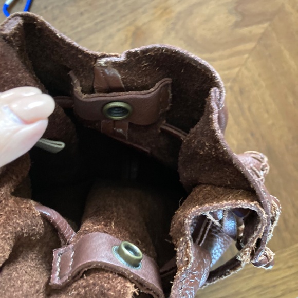 LUCKY BRAND LEATHER CROSSBODY FLORAL MOTIF BAG - Picture 4 of 10